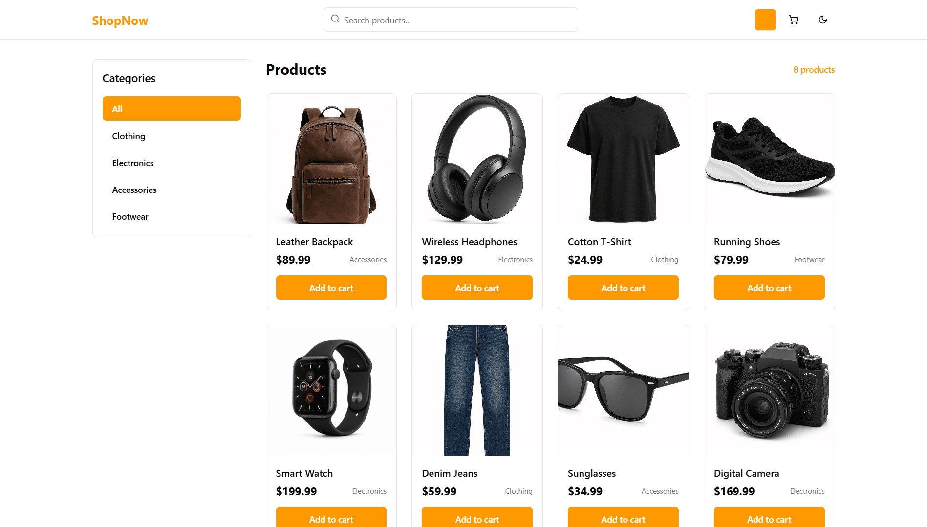 [Template] E-commerce storefront